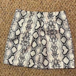 Snakeskin skirt
